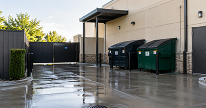 Exterior & Dumpster Area Cleaning